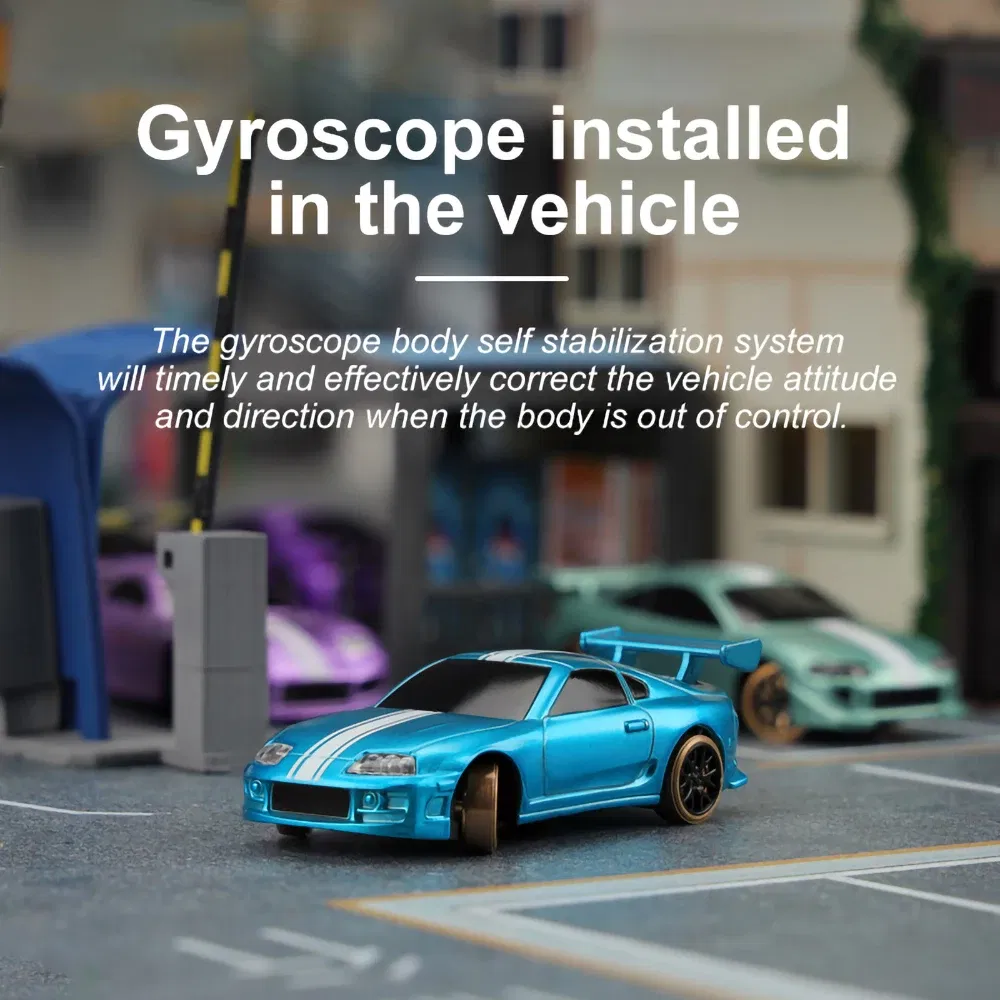 Color: WHITE - TURBO RACING C61 C62 C63 C64 C74 1/76 MINI RC Electric Remote Control Model Car Drift Racing Adult Desktop Toys