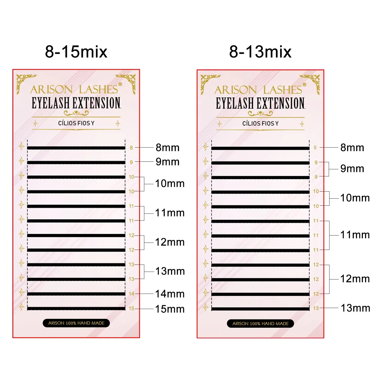 Color: Brushed Slate, Curl: C, Thickness: 0.07mm, Length: 9mm - ARISON LASHES W Shape 3/4/5/6D Eyelashes Extension Premade Volume Fans YY-shape Lashes Faux Mink Soft Easy Faning Natural Lashes