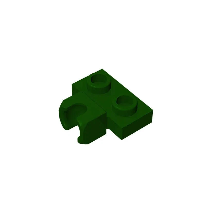 Color: army green - MOC PARTS GDS-850  Plate, Modified 1 x 2 with Small Tow Ball Socket on Side compatible with lego 14704 pieces of children's toys