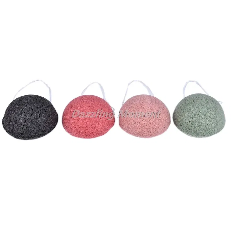Color: Pink - Makeup Konjac Sponge Exfoliator Cleanse Konjac Sponge Natural Konjac Konnyaku Puff Face Wash Cleaning Sponge