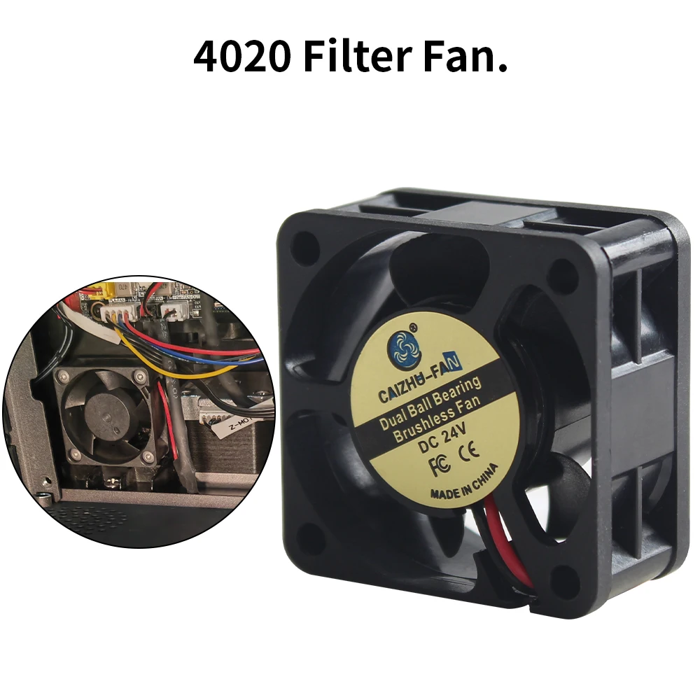Color: WHITE - 3010/4010/4020/5015/12032 Fan for Flashforge Adventurer 5M Pro Extruder Hotend Fan Rapid Heat Dissipation Cooling Fan For 5M Pro