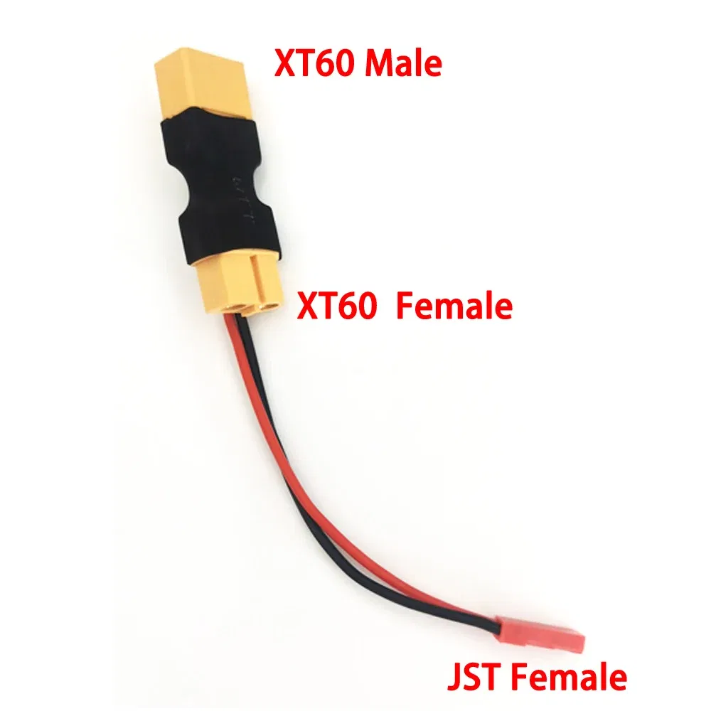 Color: Dark Grey - 1pcs XT60 XT T plug Female to Male JST Male / Female Adapter For RC Helicopter Quadcopter LiPo Battery Plug Connector