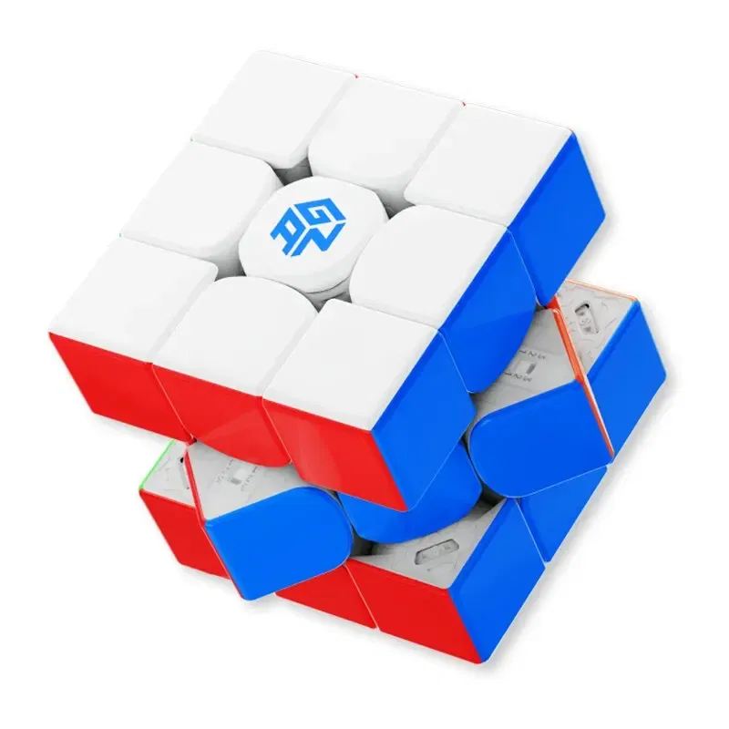 Color: Yellow - GAN14 Maglev Pro 3?—3 Magnetic Magic Cube UV GAN 14 Professional 3x3x3 Speed Puzzle Children's Toys 3?—3?—3 Speedcube Magico Cubo