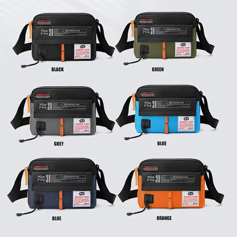 Color: Blue - New Fashion Oxford Bags Men's Shoulder Bag Man Waterproof Messenger Crossbody Bags For Men 2023 Business Bags For Men