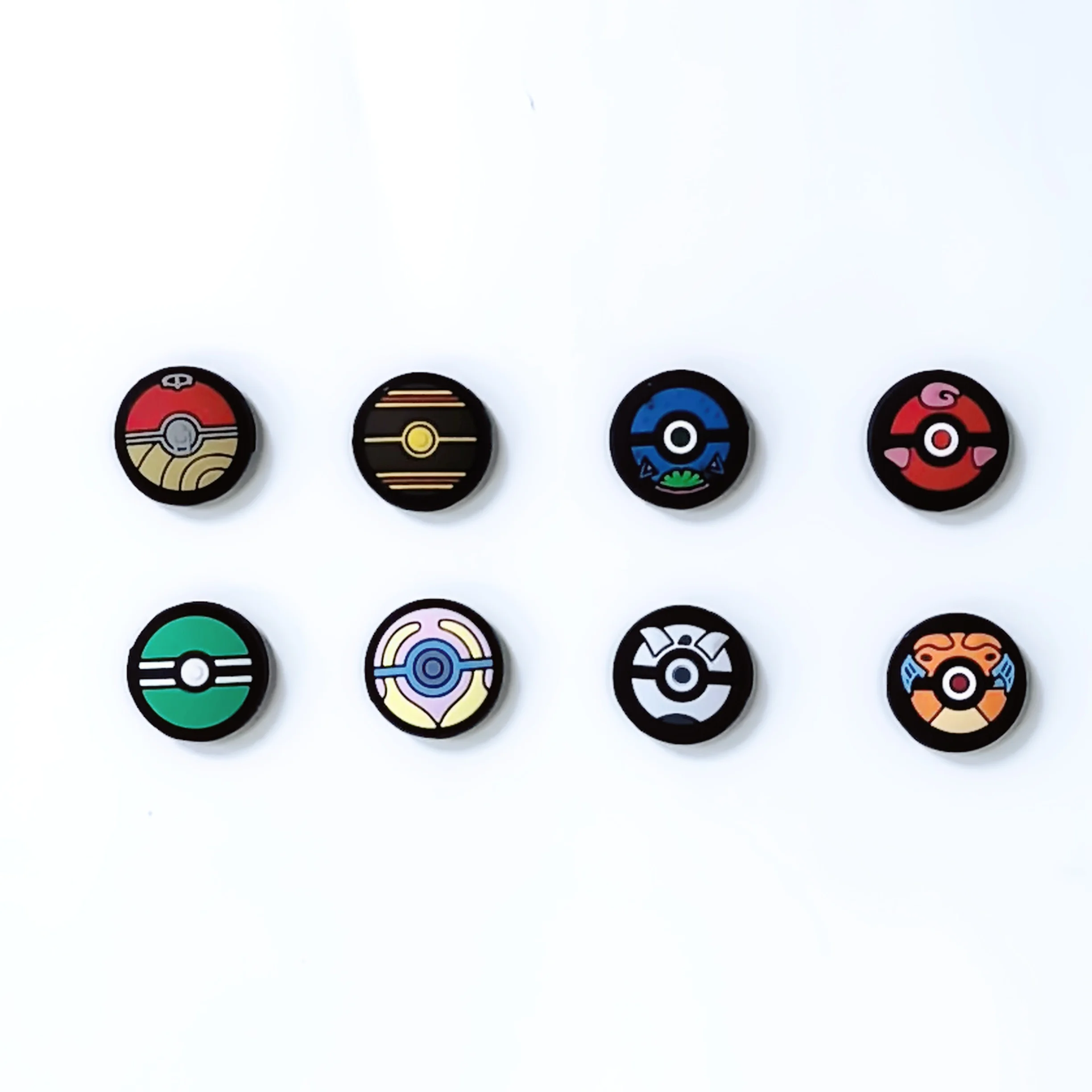 Color: green - 8pcs Cartoon Silicone Analog Thumb Grip Caps Compatible with Nintendo Switch OLED/Switch Lite/Switch Joystick Protective Cover