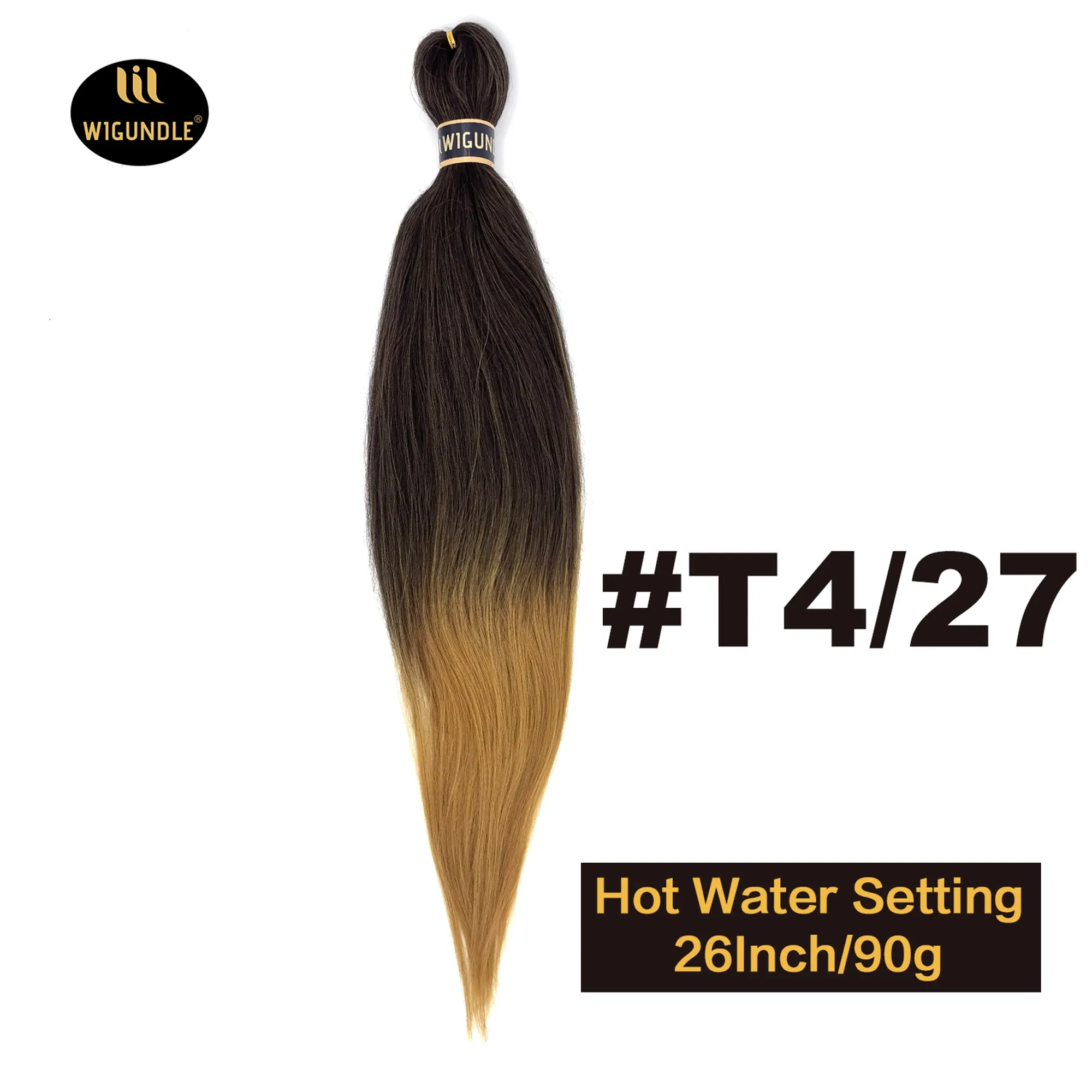 Color: #613, Stretched Length: 26inches, Bulk Buy: 1Pcs/Lot - Kanekalon 26inch Hot Water Set Pre Stretched Jumbo Braiding Hair Box Twist Braids Synthetic Hair Extensions For Women Soft Yaki