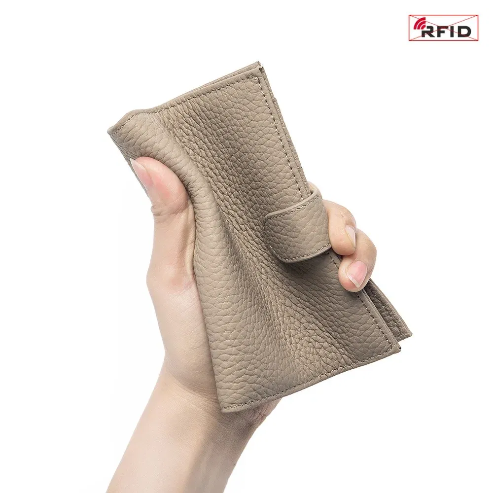 Color: Clear - Genuine Leather RFID Travel Passport Cover Case Wallet Bag Card Holder Cowhide Coin Purse Document Cover Flight Men Women