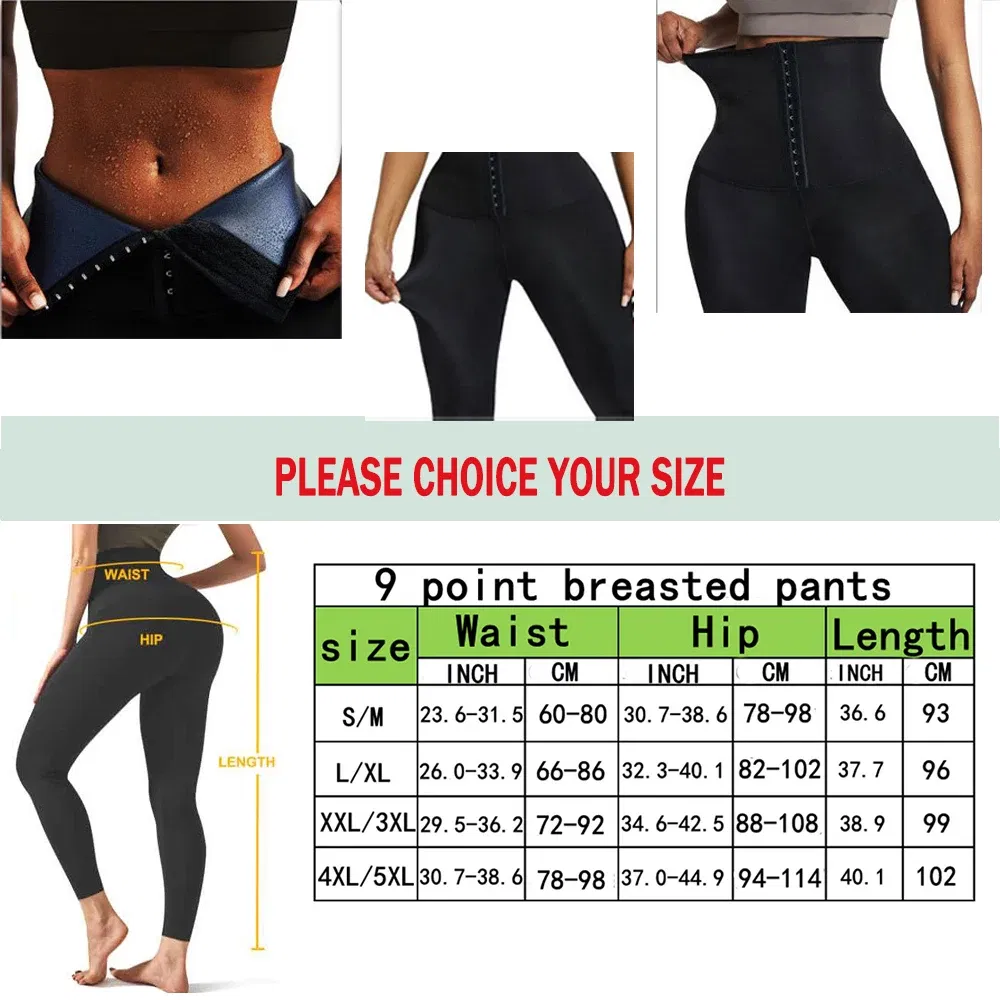 Color: Black, Size: M/L, Ships From: CHINA - Sauna Pants Women Sweat Capris Slimming Leggings,High Waist Workout Body Shaper