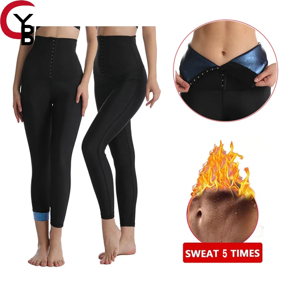 Color: Black, Size: M/L, Ships From: CHINA - Sauna Pants Women Sweat Capris Slimming Leggings,High Waist Workout Body Shaper
