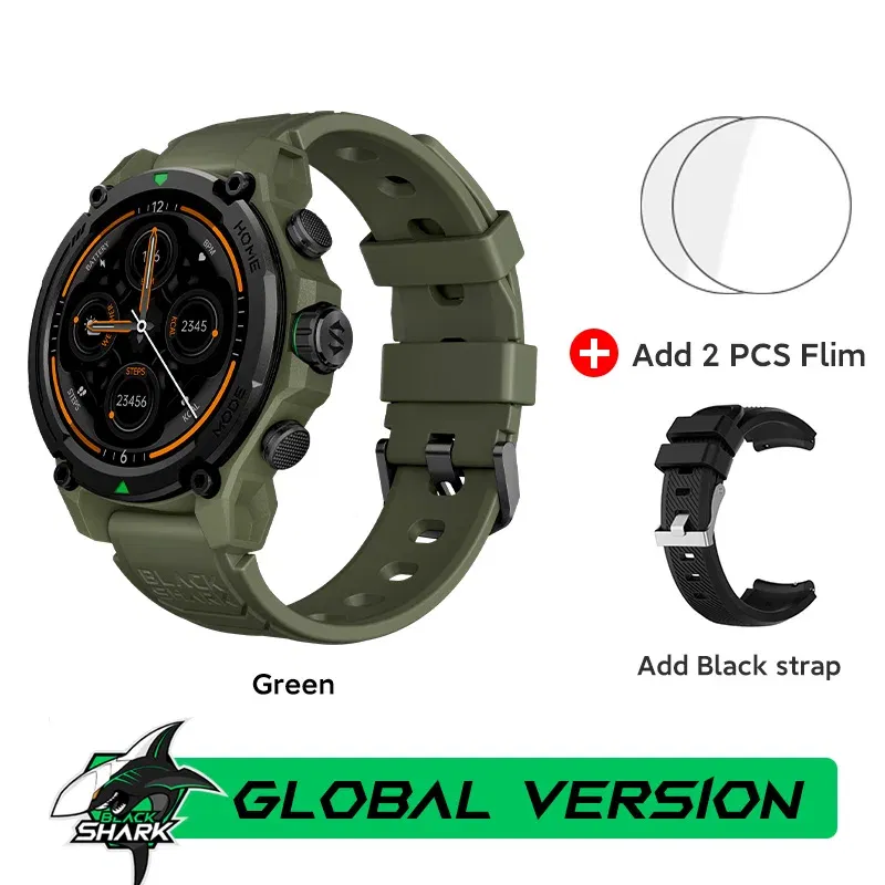 Color: Silver, Ships From: CHINA - [World Premiere]Blackshark GS3 Smart Watch Global Version 1.43"AMOLED Display GPS Satellite Positioning 21 Day Life 5ATM