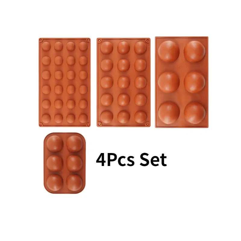 Color: Pink, Ships From: CHINA - 3D Round Half Sphere Molde Silicona Silicone Molds for Baking DIY Baking Mold Chocolate Cake Mold Molde De Silicona Reposteria
