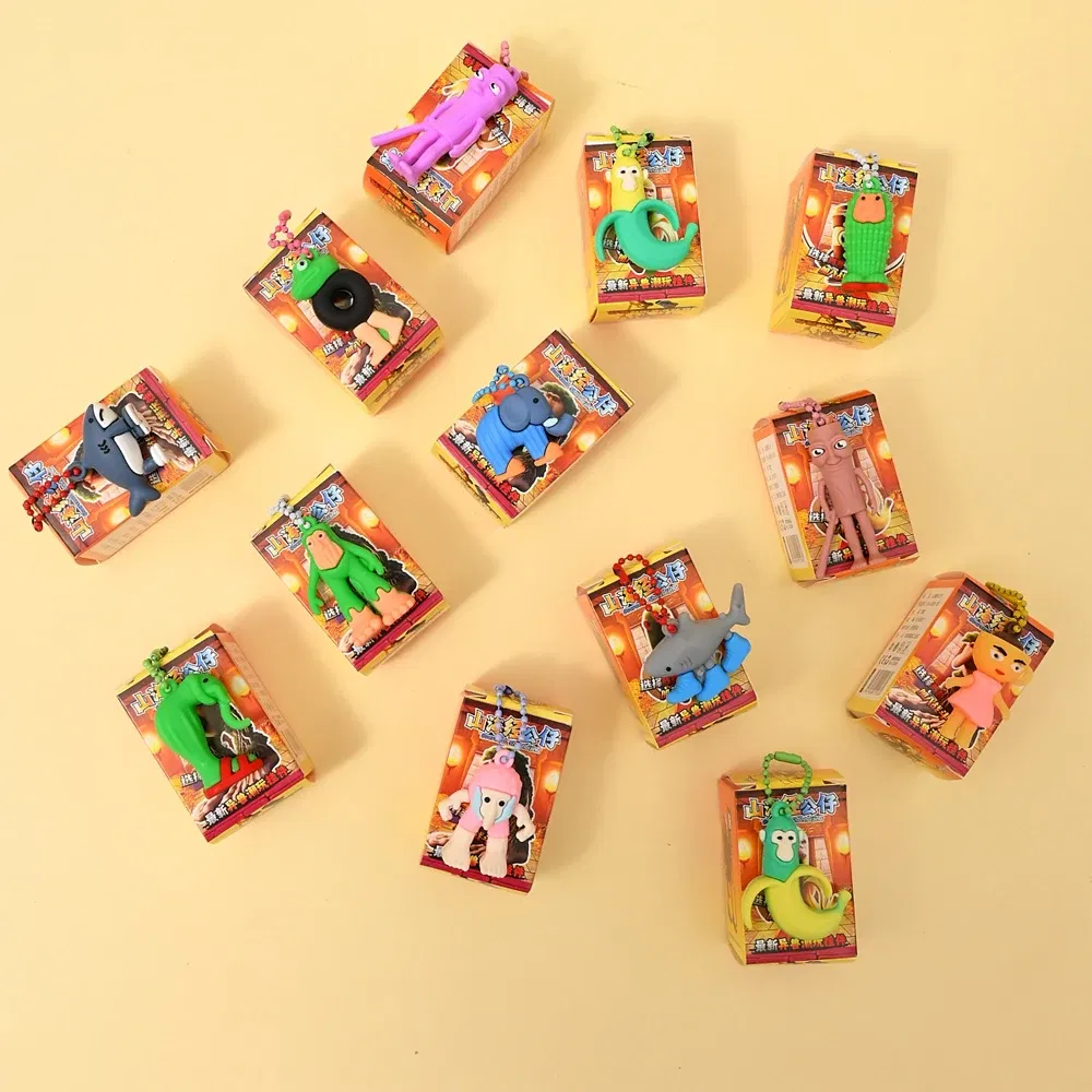 Color: GRAY - NEW Italian Brainrot Blind Box Tungtungtung Sahur Tralalelo Tralala Brr Brr Patapim Mini Keychain Pendant Blind Box Toys Gift