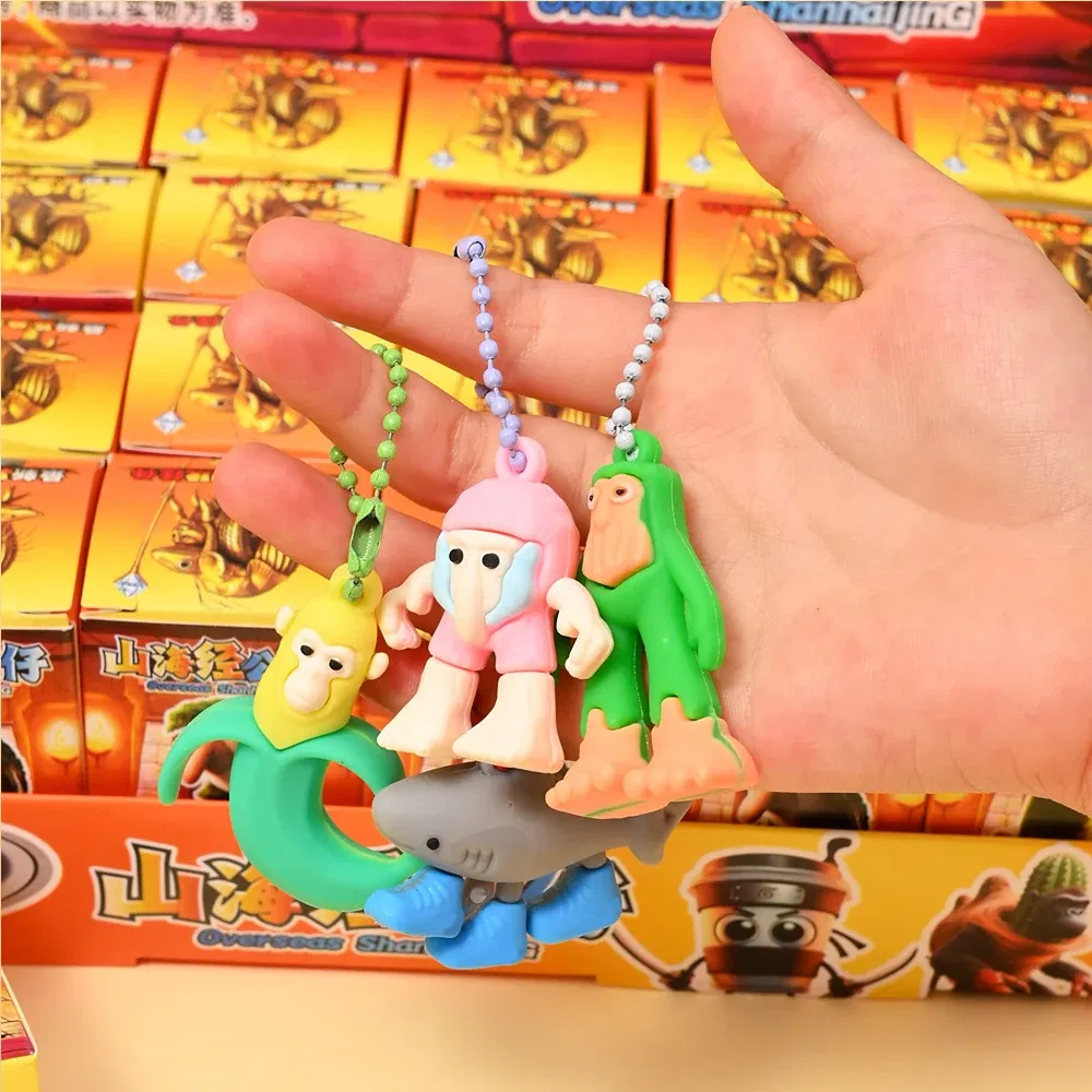 Color: GRAY - NEW Italian Brainrot Blind Box Tungtungtung Sahur Tralalelo Tralala Brr Brr Patapim Mini Keychain Pendant Blind Box Toys Gift