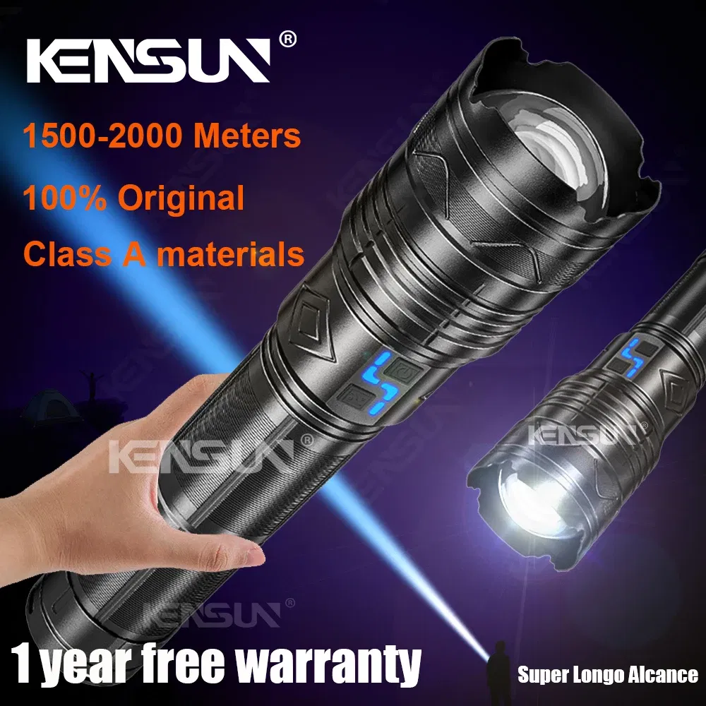 Emitting Color: Red - High Power Tactical Rechargeable led flashlight long range very powerful Lantern 100W usb charging lamp Torch with indicator