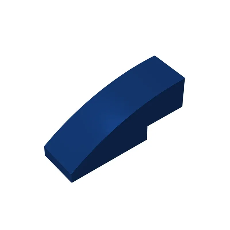 Color: Light Blue - Gobricks 10PCS Assembles 50950 3x1 curved oblique brick Building Blocks Bricks Bulk Model City Classic Toy Boys Girls Kids Gift