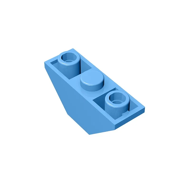 Color: Silver - Gobricks GDS-984 Slope, Inverted 45 3 x 1 Double compatible with lego 18759 2341 DIY Educational Building Blocks Technical