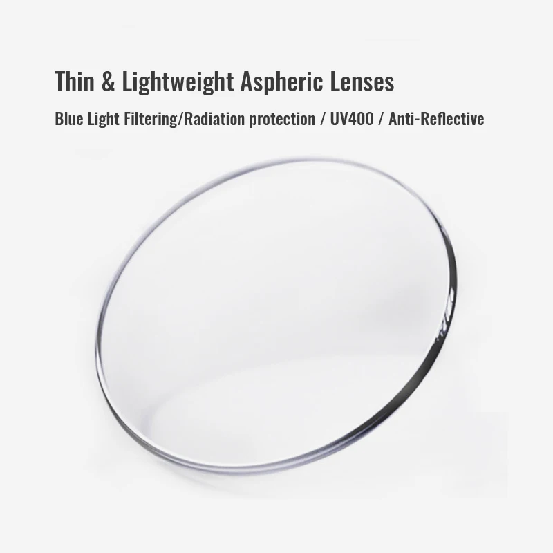 Lenses Color: WHITE, Lens Index: 1.56 - Toketorism Anti Blue Light Lenses Resin Aspheric Glasses Lens Prescription Computer Glasses