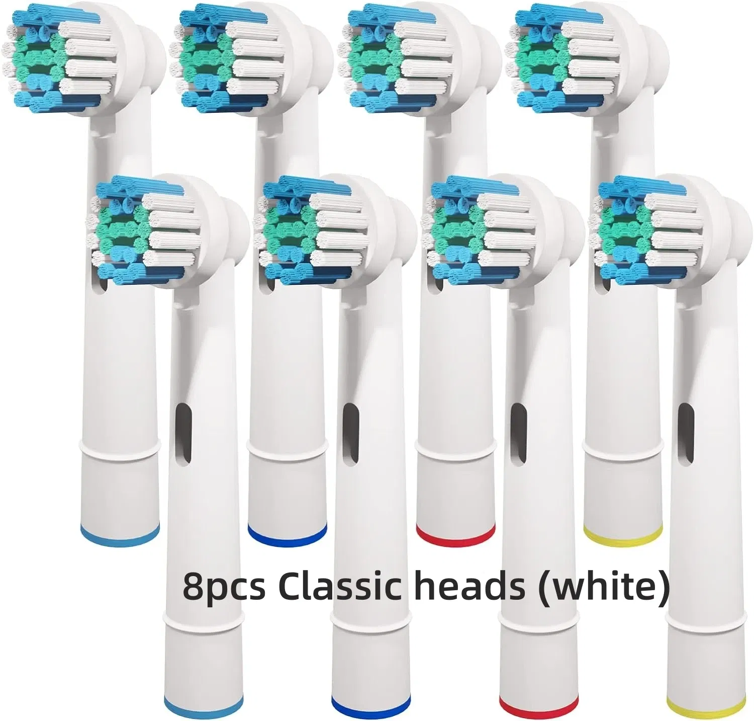 Color: Khaki - Toothbrush Replacement Heads Refill for Oral B Electric Toothbrush Pro1000 Pro 3000 Pro5000 Pro7000 Vitality Floss Action