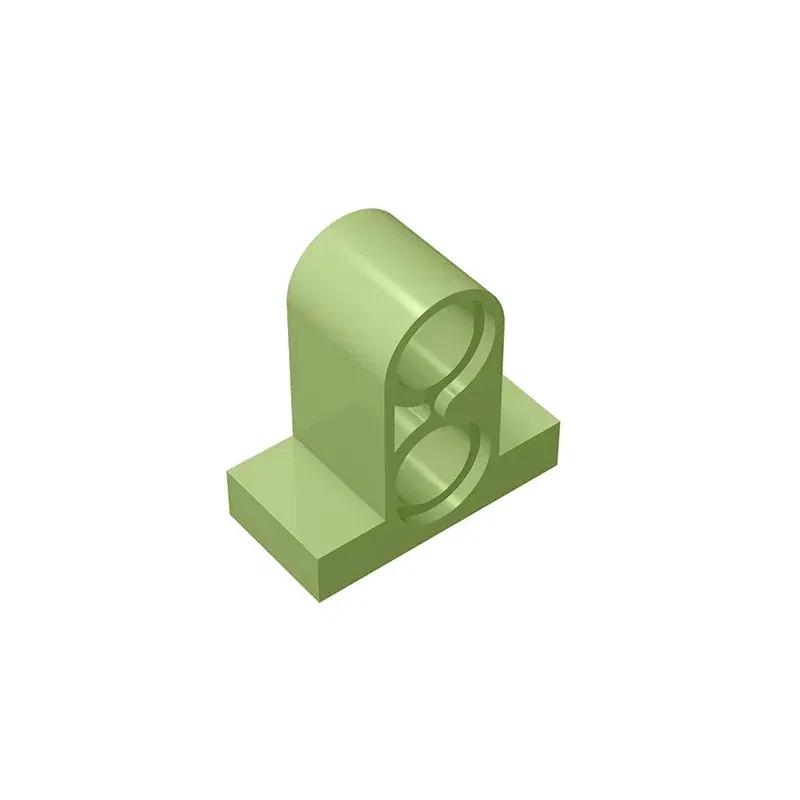 Color: Burgundy - Gobricks GDS-937 Technical, Pin Connector Plate 1x2x1 2/3 with 2 Holes compatible with lego 32530 Educational Building Blocks