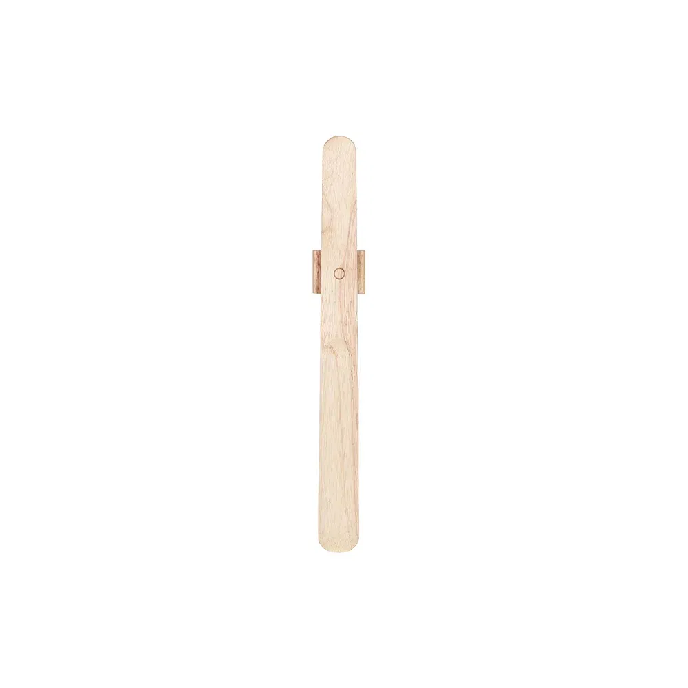 Color: Beige - 40/55/70cm Premium Rubber Wood Magnetic Shoe Horn - No Bending Needed, Elegant Shoe Helper