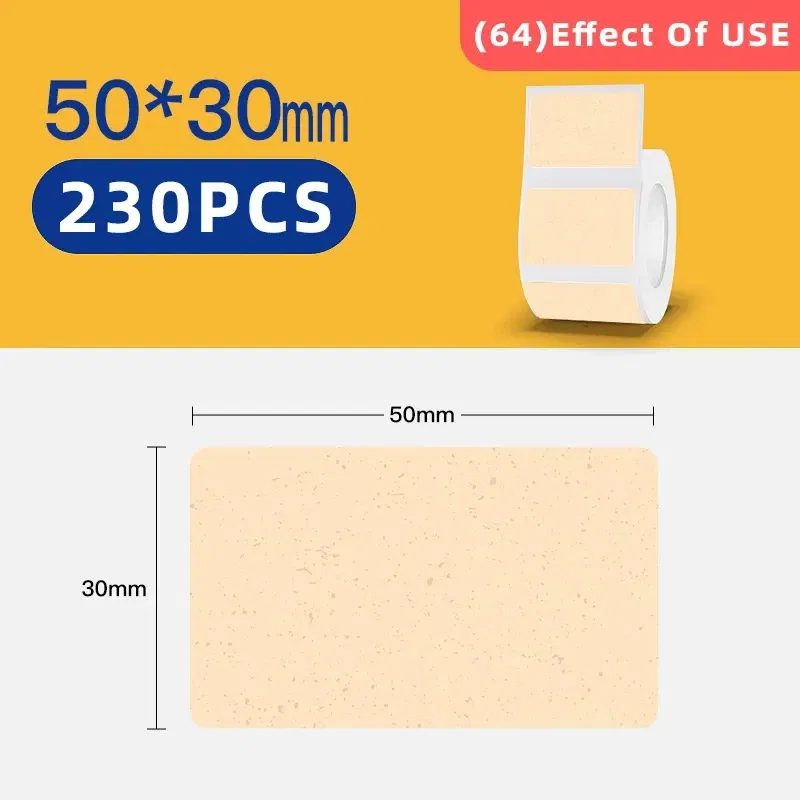 color: Gold - Niimbot Mini Printer Thermal Wire White/ Cable/Color/Round Sticker Self Adhesive Waterproof Sticker For B1 B21 B203