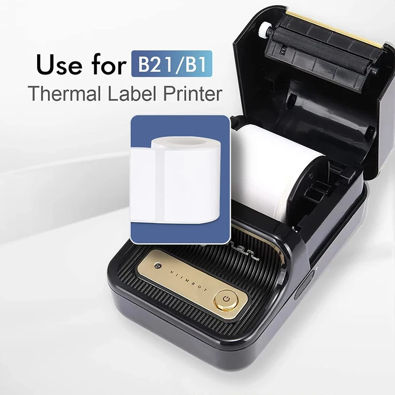 color: Gold - Niimbot Mini Printer Thermal Wire White/ Cable/Color/Round Sticker Self Adhesive Waterproof Sticker For B1 B21 B203