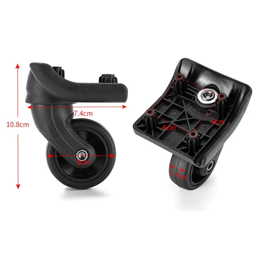 Flexible Replacement Mute Suitcase Parts Axles Suitcase Wheels Swivel Casters Travel Suitcase Wheels Luggage Wheel