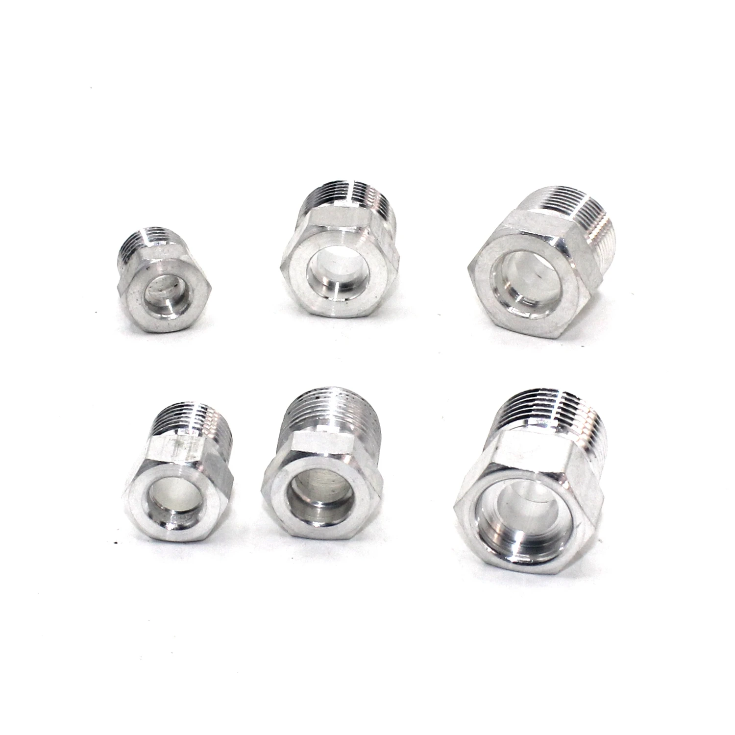 Color Name: Blue - Automotive Air Conditioning Hose Connector Pipe Joint R134a/R12 Outer Tooth Welding Aluminum Pipe Head Conversion Fittings