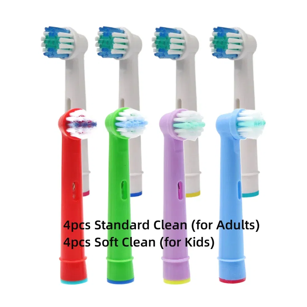Color: SKY BLUE - Toothbrush Replacement Heads Refill for Oral B Electric Toothbrush Pro1000 Pro 3000 Pro5000 Pro7000 Vitality Floss Action