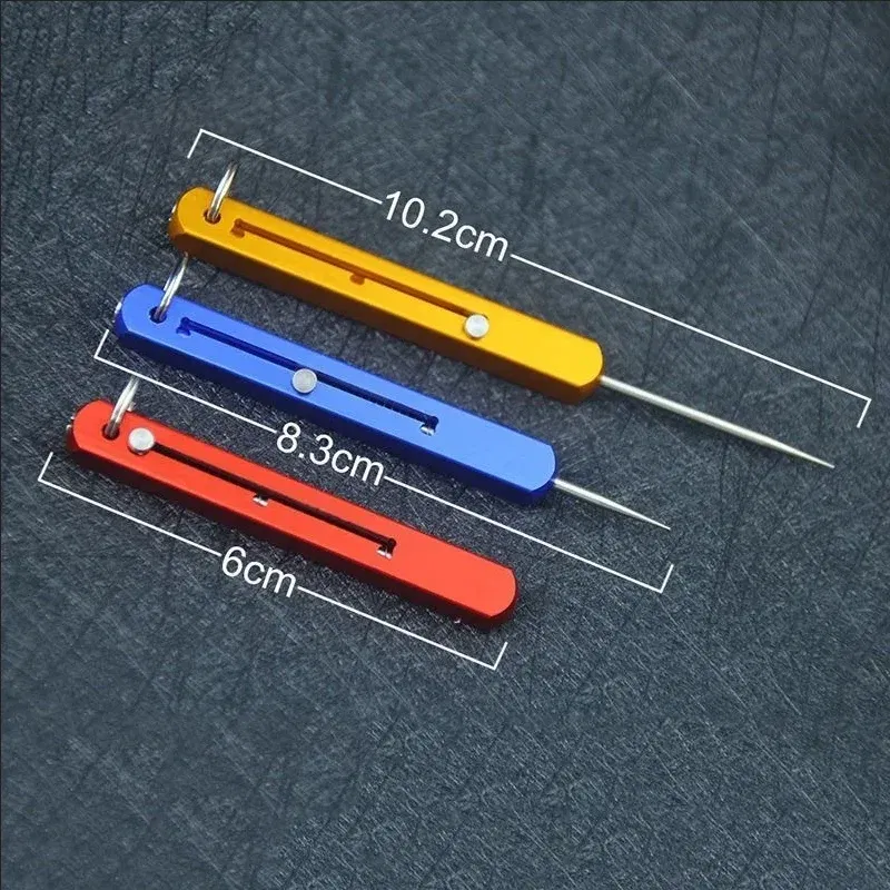 Color: Blue - Rectangular Telescopic Integrated Toothpick And Tooth Picking Tool, Multifunctional Single Head Fruit Pick Toothpick