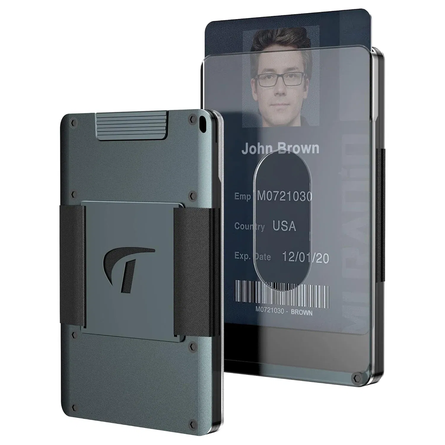 Color: GRAY, Ships From: CHINA - Minimalist Wallet For Men - Aluminum Slim Stretchable Belt Draw-Out Metal Wallet , Holds up 15 Cards with Cash Strap,Card holde