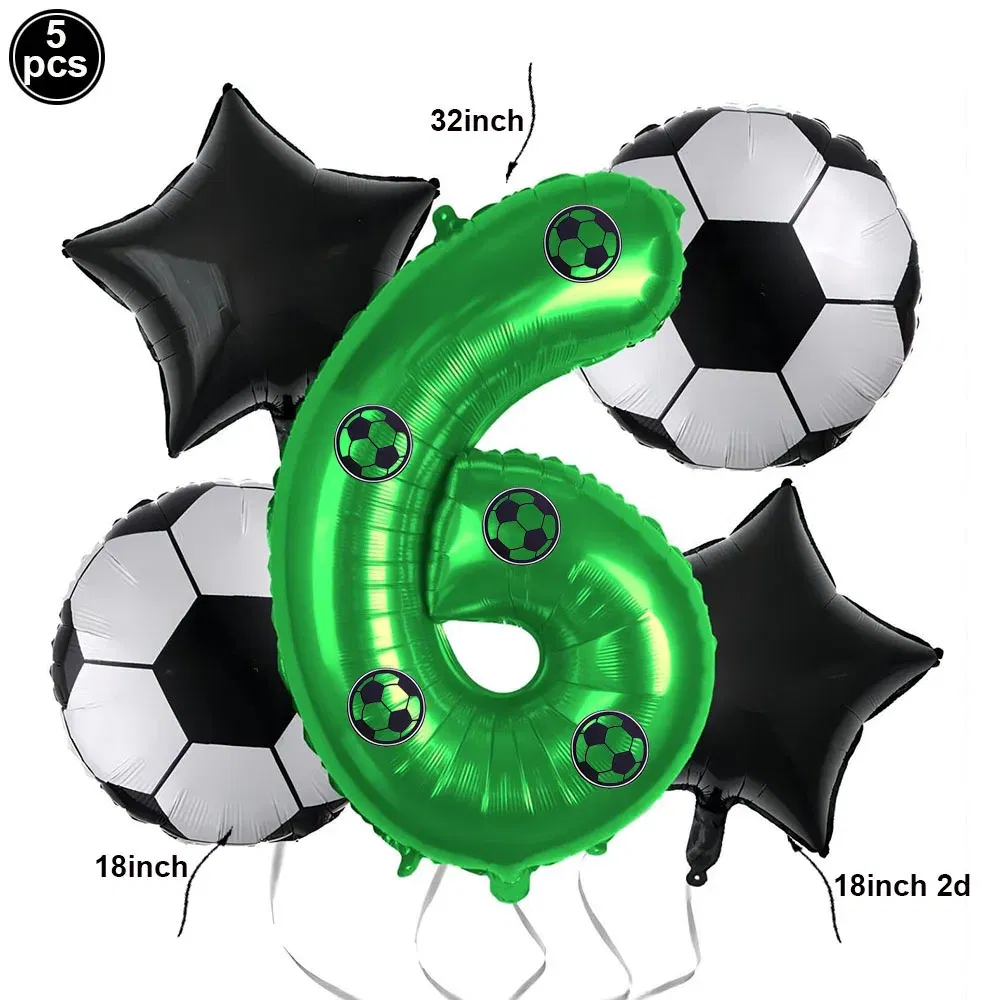 Color: light green - Soccer Birthday Party Decorations Disposable Tableware Paper Plates Cups Napkins Tablecloth Balloon Banner Soccer Party Supplies