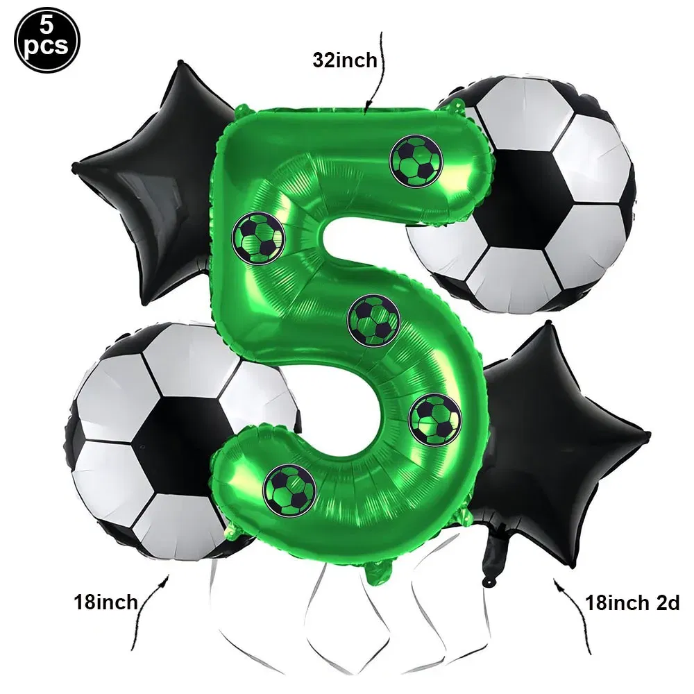 Color: light green - Soccer Birthday Party Decorations Disposable Tableware Paper Plates Cups Napkins Tablecloth Balloon Banner Soccer Party Supplies