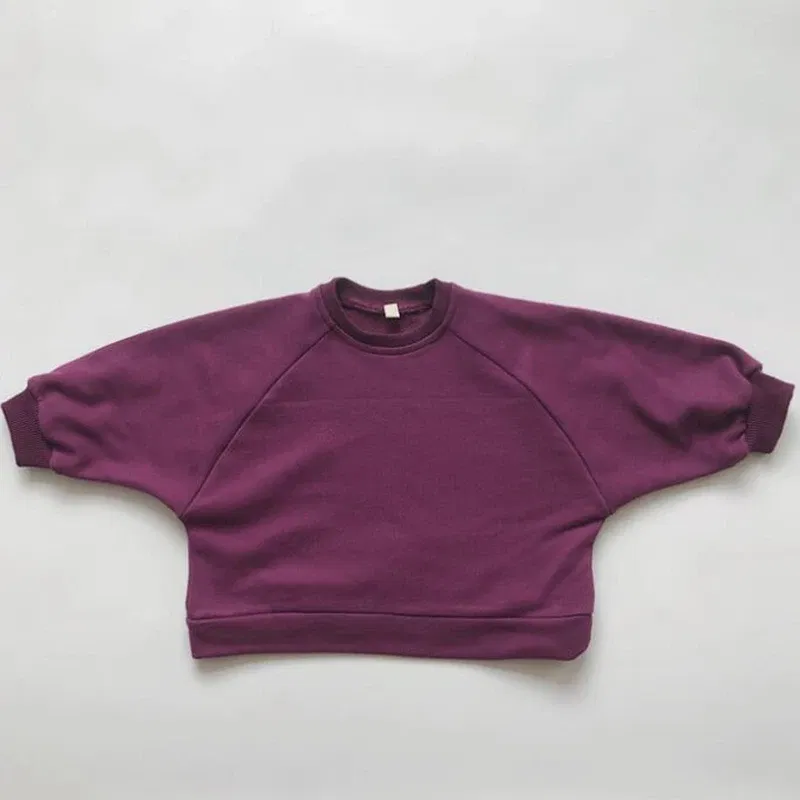 Color: SKY BLUE, Kid Size: 6T - Children Clothing Japan Korean Style Autumn Spring Baby Girls Boys Casual Long Sleeve Sweatshirts T-shirt Kids Pullover Tops
