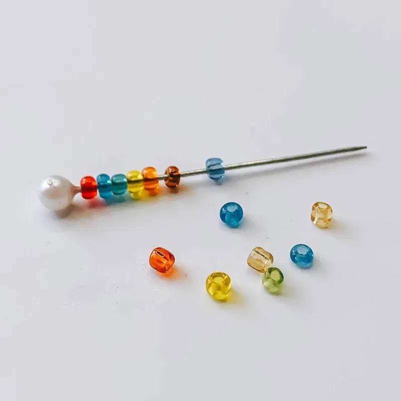 Color: WHITE, Item Diameter: 2mm - 2mm 3mm 4mm Glass Seed Loose Beads Small Charms DIY Craft Bracelet Beads for Jewelry Making Supplies Necklace Accessories