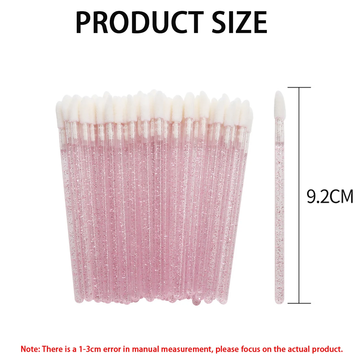 Handle Color: PURPLE - 100/300PCS Disposable Lip Brush Makeup Brushes Lipstick Applicator Wands Wholesale Eyelashes Extension Tool Beauty Accessories