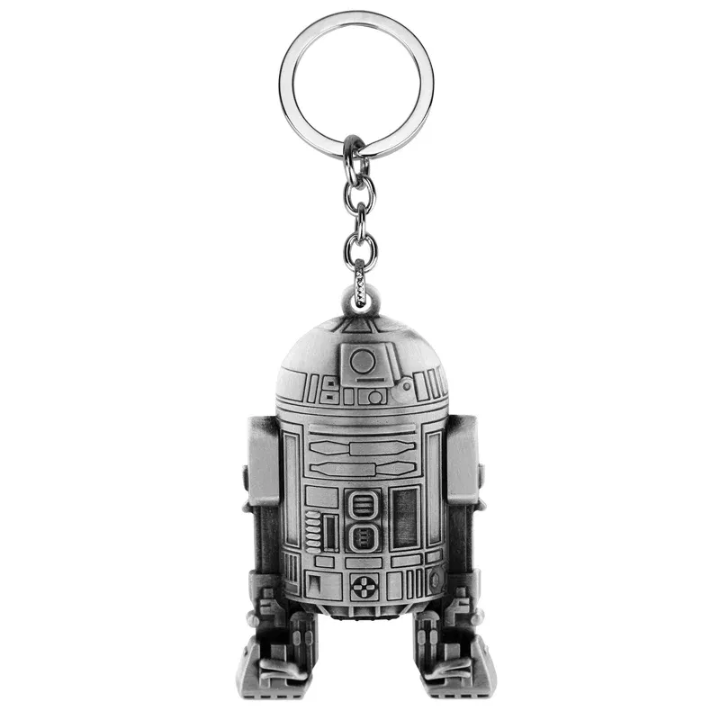 Color: Pink, Ships From: CHINA - Disney Star Wars Keychain Key Ring Spaceship Darth Vader Robot BB 8 Metal Pendant Cool Movie Jewelry For Men Car Key Chain
