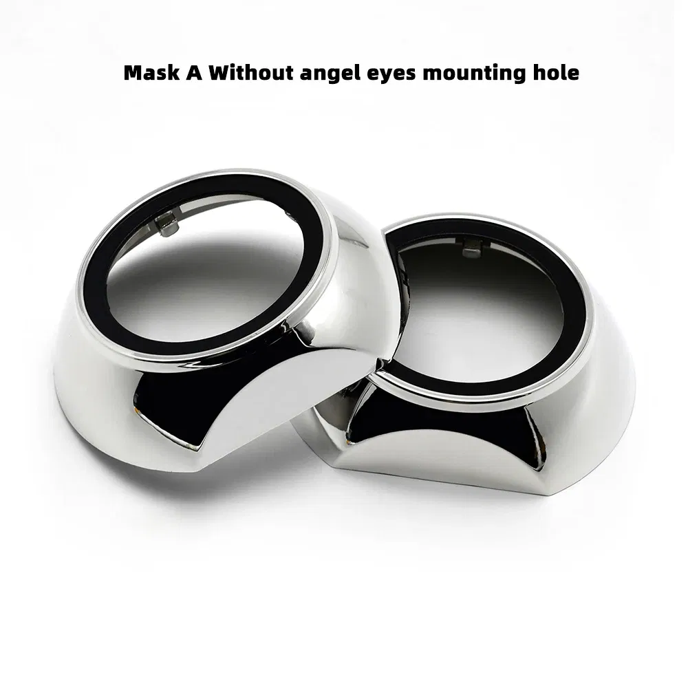 Color: Lavender - SANVI 2.5INCHES 3INCHES BI XENON/LED Projector lens mask  shrouds Car light accessories
