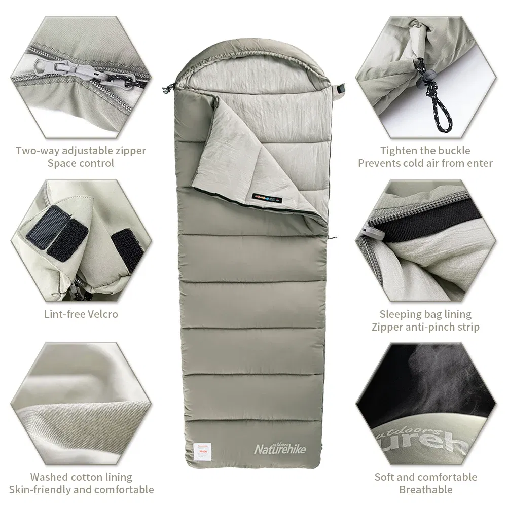 Color: VIOLET/?«?—?…°, Ships From: CHINA - Naturehike M180 Sleeping Bag Ultralight Winter Spliceable Hooded Sleeping Bag Outdoor Camping Waterproof Machine Washable 1?„?-12?„?