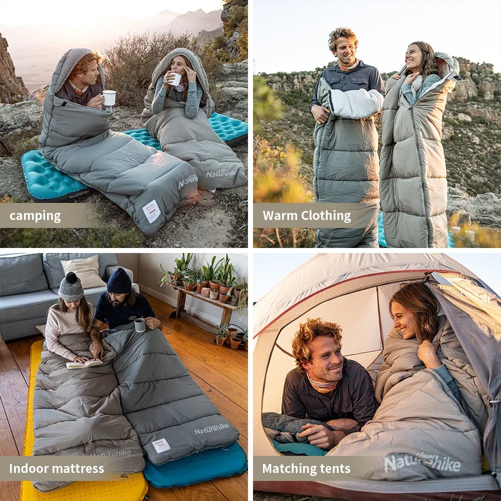 Color: VIOLET/?«?—?…°, Ships From: CHINA - Naturehike M180 Sleeping Bag Ultralight Winter Spliceable Hooded Sleeping Bag Outdoor Camping Waterproof Machine Washable 1?„?-12?„?