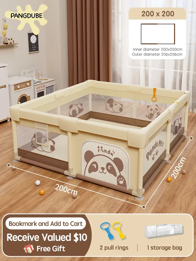 Color: Red, Ships From: CHINA - PANGDUBE Panda Baby Playpens Children's Playpen Optional 4 Sizes Playpen for Baby Activity Gym Kids Play Fence Playground