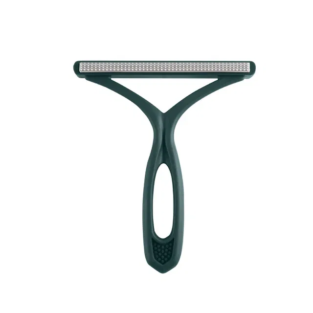 Color: WHITE - 1pc 2in1 Double Sided Pet Hair Remover Lint Remover Clean Tool Shaver Sweater Cleaner Fabric Shaver Scraper For Clothes Carpet