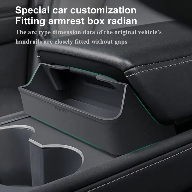 For Tesla 2023 Model 3 Model Y Central Control Armrest Glasses Pocket Accessories 2023 Glasses Case Silicon Storage Casket