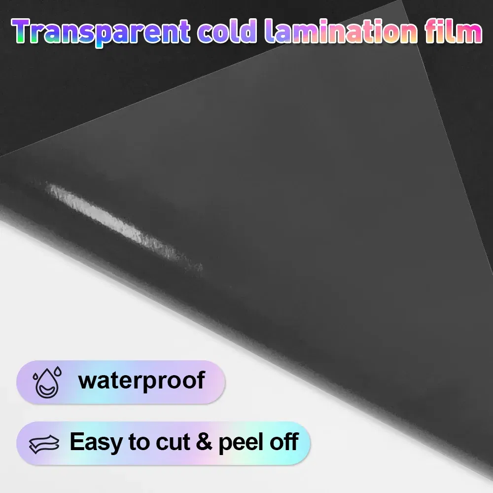 Color: Red - 10 Sheets Cold Laminating Film Paper A4 Sheet Self Adhesive Sticker Protect Photo Waterproof Transparent Star Lamination Film