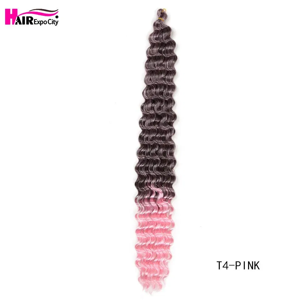 Color: M#Purple, Ships From: CN, Stretched Length: 28inches, Bulk Buy: 1Pcs/Lot - 22-28 Inch Freetress Deep Twist Crochet Hair Natural Synthetic Braids Hair Ombre Crochet Braiding Hair Extensions Hair Expo City