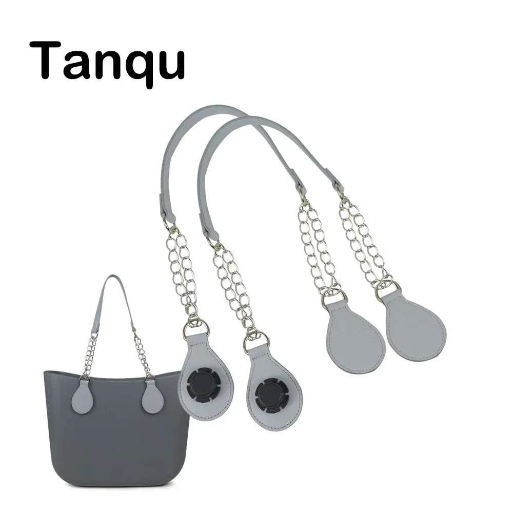 Color: Gold, Ships From: CHINA - TANQU 1 Pair Long leather PU chain Handle with Tear Drop End Double Metal Chain for O Bag for EVA Obag Women Bag