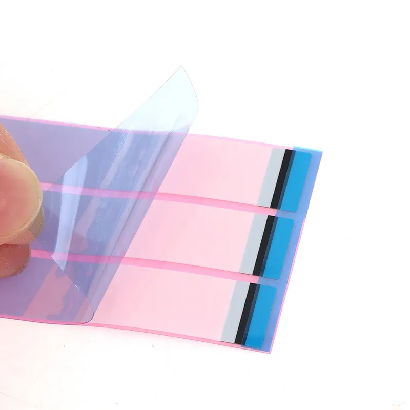 Color: ROSE RED - 10pcs Stretch Glue Seamless Double-sided Tape Battery Sticker Adhesive Tape Strips For Mobile Phone Battery Dropshipping