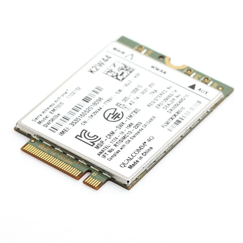 Dell DW5809e Sierra Wireless Airprime EM7305 4G LTE WWAN M.2 NGFF Card Module For Laptop Latitude 3340 E5250 E5450 E5550 E7250