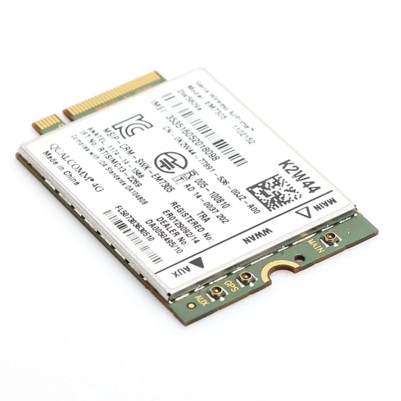 Dell DW5809e Sierra Wireless Airprime EM7305 4G LTE WWAN M.2 NGFF Card Module For Laptop Latitude 3340 E5250 E5450 E5550 E7250