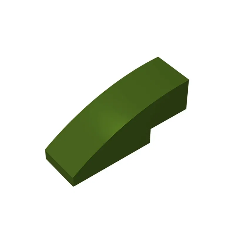 Color: SKY BLUE - Gobricks 10PCS Assembles 50950 3x1 curved oblique brick Building Blocks Bricks Bulk Model City Classic Toy Boys Girls Kids Gift